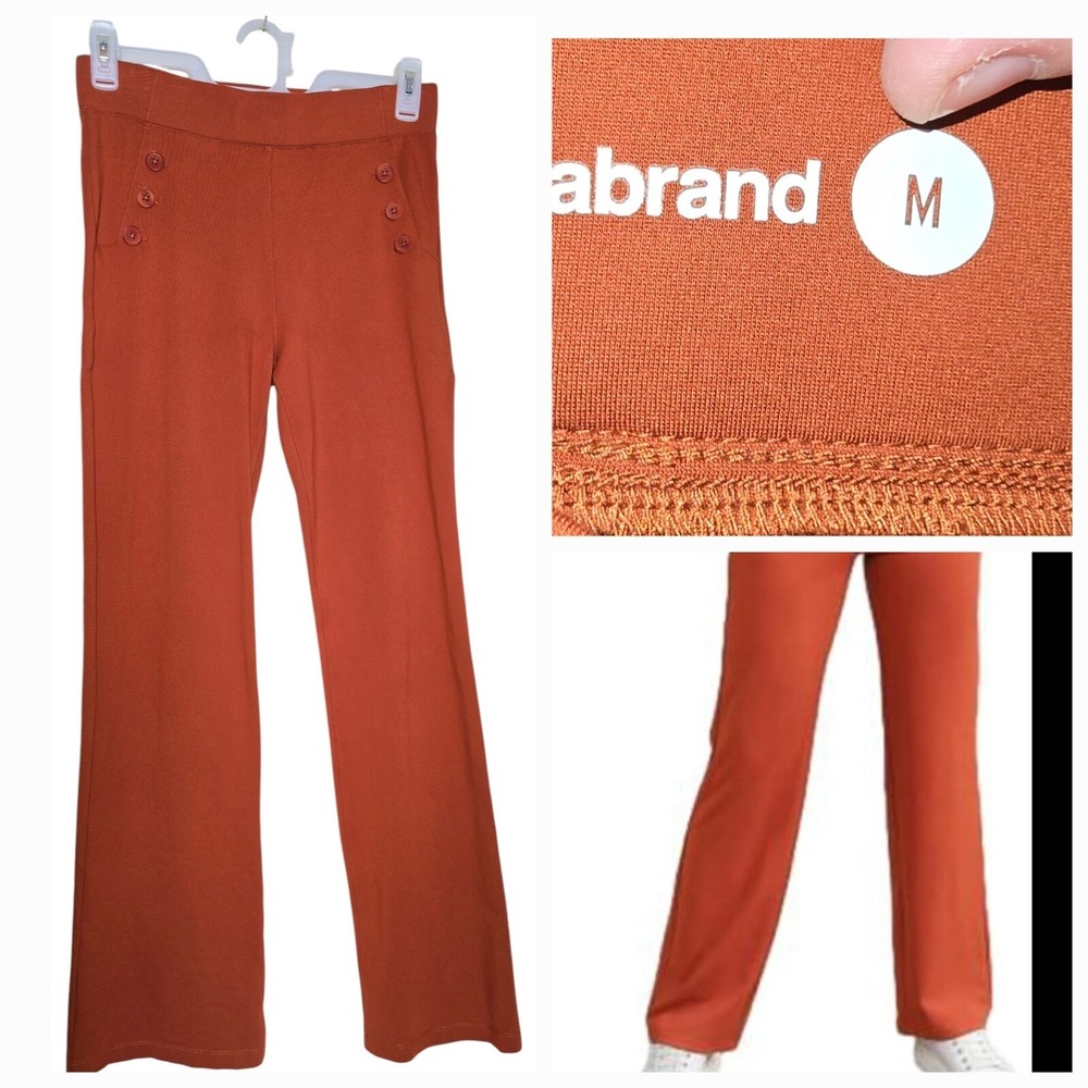 Betabrand Bootcut Sailor Yoga Pants Size M 31x32 Terra Cotta Tall 70s - Picture 2 of 9